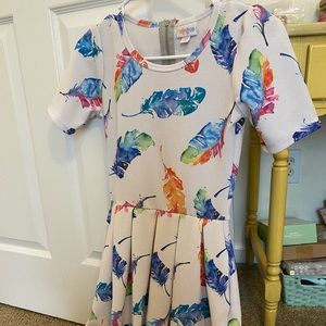 Lularoe rainbow feather dress